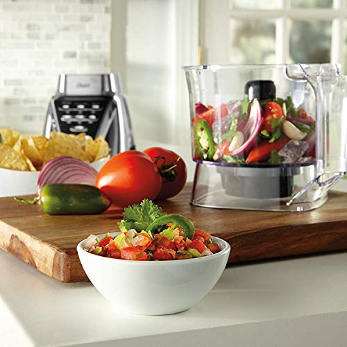 Oster® Blender | Pro 1200 With Glass Jar, 24-Ounce Smoothie Cup And Food Processor Attachment, Brushed Nickel - BLSTMB-CBF-000