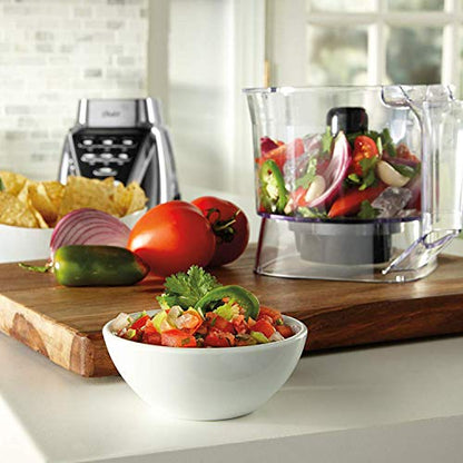 Oster® Blender | Pro 1200 With Glass Jar, 24-Ounce Smoothie Cup And Food Processor Attachment, Brushed Nickel - BLSTMB-CBF-000