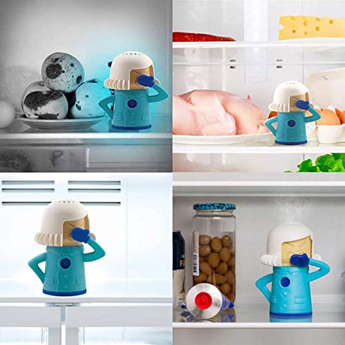  Cool Mama Refrigerator Cleaner, Microwave Oven Steam Fridge Odor Absorber Kitchen Equipment Easily Crud In Minutes Steam Cleans With Water And Vinegar 1 PCS(White)