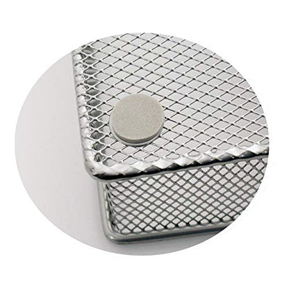  Mesh Large Cutlery Tray With Foam Feet - 6 Compartments - Kitchen Organization/Silverware Storage Utensil Flatware Tray