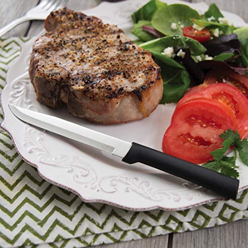  Rada Cutlery Prepare Then Carve Carving Knife Gift Set – Stainless Steel Blades With Black Stainless Steel Resin Handles