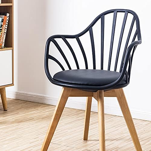  SXYMKJ Dining Room Chairs Backrest Armchair Living Room Plastic Folding Chair Dining Table Scandinavian Design Furniture (Color : D, Size : 1code)
