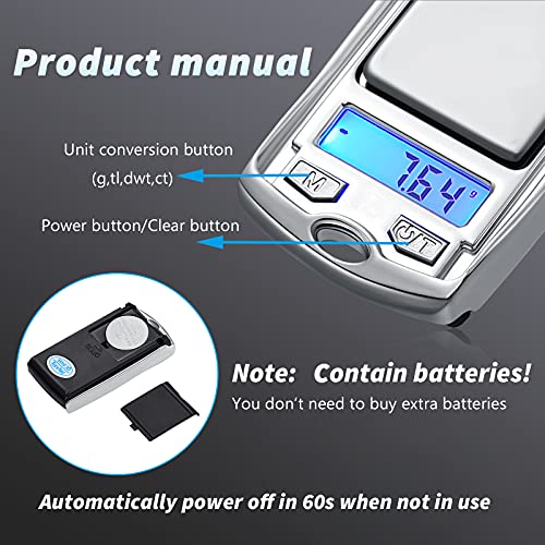  Mini Portable Gram Scale 200g/ 0.01g Mini Digital Pocket Scale Car Key Shape Electronic Scale With Battery For Jewelry, Herb, Food (4)