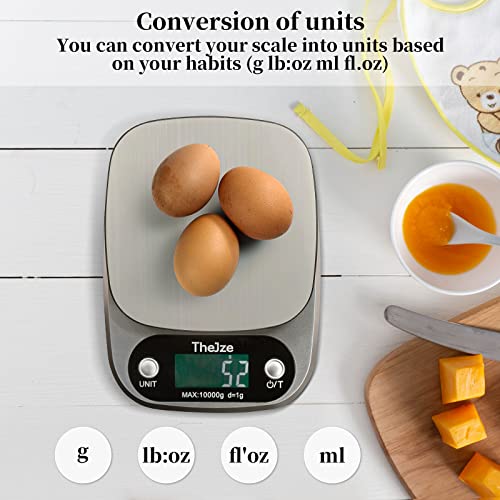  Jze Precision Digital Kitchen Food Scale-Accurately Weigh In Grams And Ounces For Portion Control And Weight Loss-Essential Tool For Home Cooking And Baking-Easy-to-Read LCD Display-Durable Design