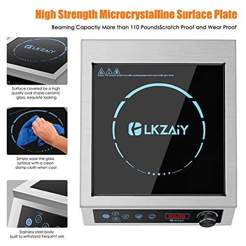  Induction Cooktop, Commercial Electric Stove 3500W 240v Commercial Induction Cooktop Hot Plate For Cooking Portable Electric Stove For Kitchen Home School & Restaurant