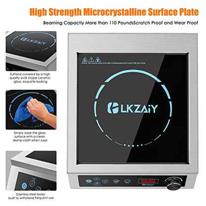  Induction Cooktop, Commercial Electric Stove 3500W 240v Commercial Induction Cooktop Hot Plate For Cooking Portable Electric Stove For Kitchen Home School & Restaurant