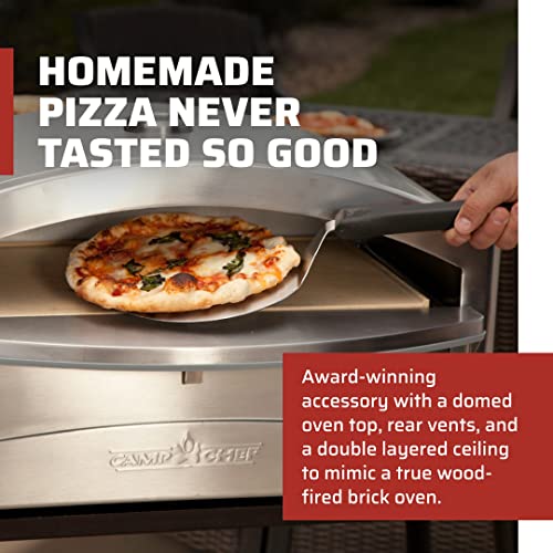 Camp Chef Italia Artisan Pizza Oven, Stainless Steel, 15 In. X 26 In. X 16