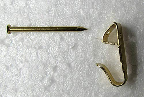  Brass Set Of 3 Plate Hangers, Displays Plates On Wall Size 8" To 11" In Diameter