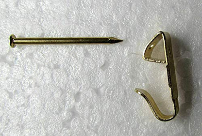  Brass Set Of 3 Plate Hangers, Displays Plates On Wall Size 8" To 11" In Diameter