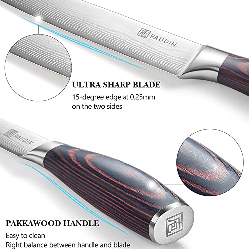  Carving Knife Razor Sharp Slicing Knife, 8 Inch Sushi Knife, High Carbon Stainless Steel Sashimi Knife With Ergonomic Handle For Carving Turkey Cutting Meats, Vegetables And Fruits