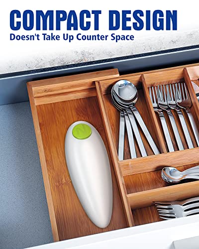  Smooth Edge Electric One-Touch Can Opener, Food-Safe Automatic Can Openers For Kitchen Fits Almost All Can Sizes, Hands Free Battery Can Openers Prime For Seniors With Arthritis