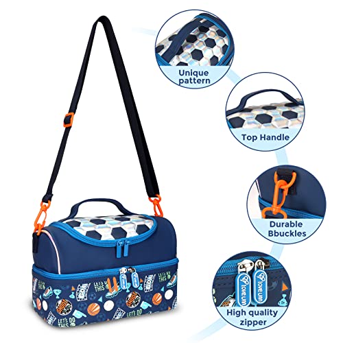  Kids Lunch Bag,Insulated Lunch Box For Girls Boys,Lunch Bag Toddler Teen,School Daycare Cute Travel Bags