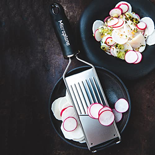 Microplane Kitchen Grater Set (Zester & Vegetable Slicer) For Parmesan, Citrus Fruits, Nutmeg, Potatoes, Zucchini And Cucumber With Stainless Steel Blade