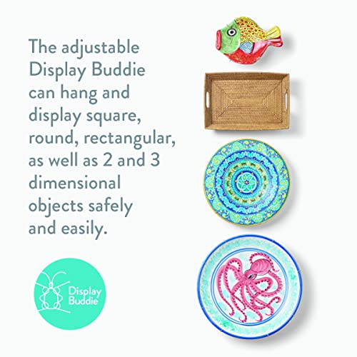  3-Pak Medium Adjustable Plate Hanger For Plates, Platters, Bowls & Other Objects 10"-16" Diameter And Up To 10 Lbs.