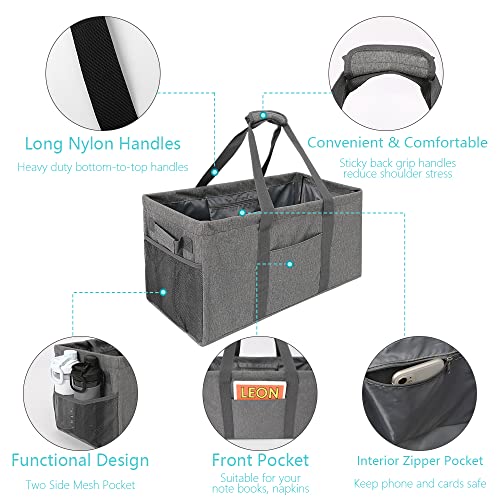  Acnusik Extra Large Utility Tote Bag For Women With Pockets,Canvas Collapsible Tote Bags