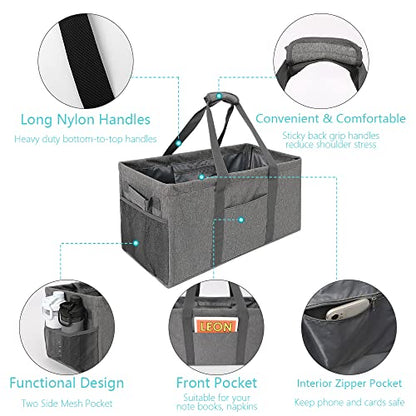  Acnusik Extra Large Utility Tote Bag For Women With Pockets,Canvas Collapsible Tote Bags