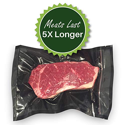  11" X 16" Zipper Gallon Bags, Black Back & Clear Front, 50 Count, Resealable, Precut