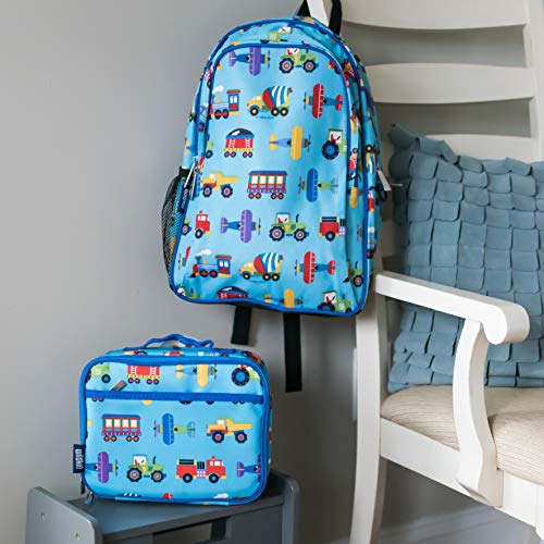  Kids Insulated Lunch Box Bag For Boys & Girls, Reusable Kids Lunch Box Is Perfect For Elementary, Ideal For Packing Hot Or Cold Snacks For School & Travel Bento Bags(Trains, Planes And Trucks)