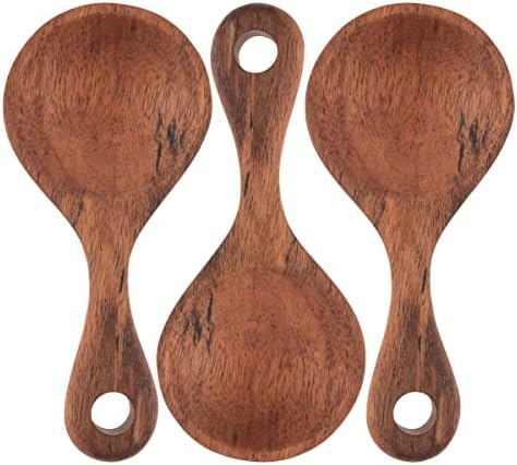 Karma Long Handle Tasting Spoons Set - Long Handle Spoons For Cooking - Wood Kitchen Utensils - Wood - Set Of 4