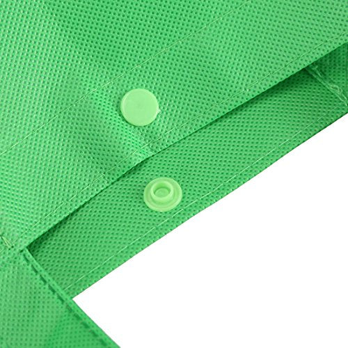  Tosnail 12 Pack Large Foldable Reusable Grocery Tote Bags Shopping Bags - Black, Blue, Green