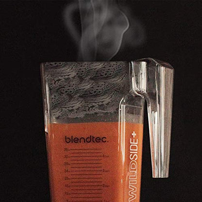 Blendtec EZ 600 Blender - FourSide Jar (75 Oz) - Professional-Grade Power - Self-Cleaning - 4 Pre-programmed Cycles - Black