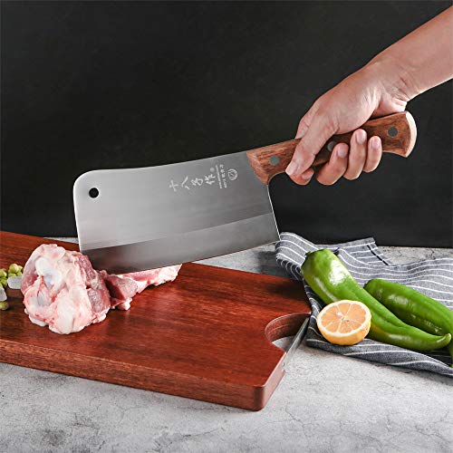  Eavy Duty Heft Cleaver Butcher Knife For Chopping Bones Sturdy Kitchen Knife
