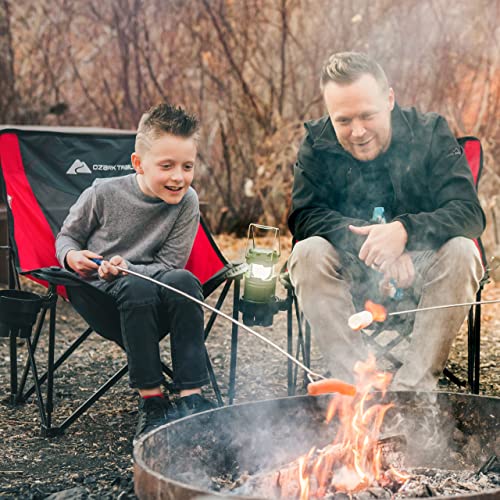  Marshmallow Roasting Sticks 45 Inch 4 Pack Smores Kit - Marshmallows Smores Sticks For Fire Pit Long - Camping Campfire Accessories S'mores Gift Set - Smore Hot Dog Roaster Marshmello Skewers