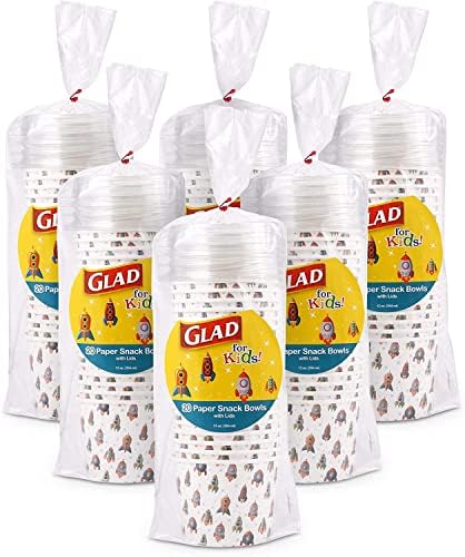  For Kids Rocket Paper Plates, 20 Count - 6 Pack | Small Round Paper Plates With Cute Rockets For Kids | Heavy Duty Disposable Soak Proof Microwavable Paper Plates For All Occasions, 8.5 Inch
