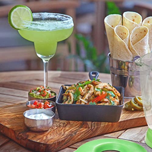  Taco Tuesday 56-Oz. Margarita & Slush Maker, Shave, Blend, And Shave-Blend Settings, Water Drip Reservoir And Cord Storage Included, White/Lime Green