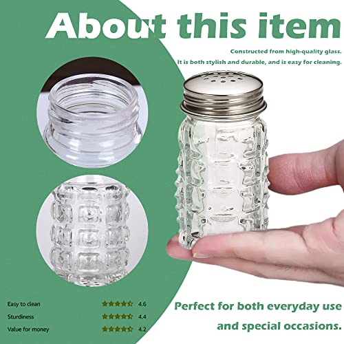  FBA_BCK31360 Retro Style Salt And Pepper Shakers With Stainless Tops (2), 1, Original Version
