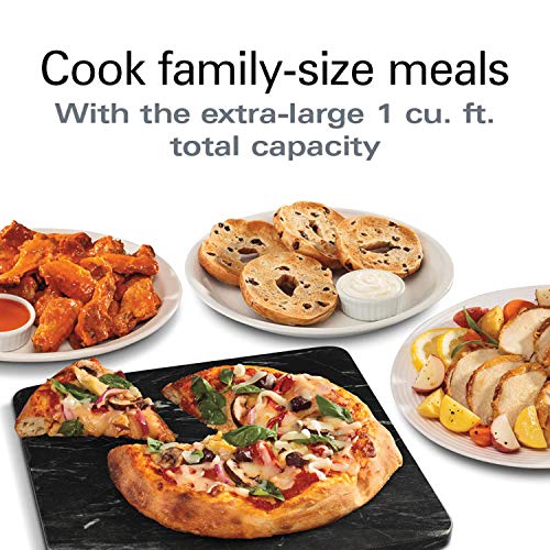  Sure-Crisp Digital Air Fryer Countertop Toaster Oven, 1500W, Fits 12” Pizza 6 Slice Capacity, Temperature Probe, Stainless Steel (31243)