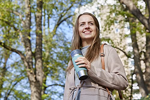 Emsa Easy Twist N2011700 Travel Mug 360 Ml Petrol Blue