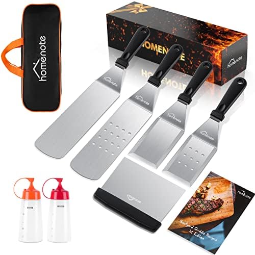  Griddle Accessories Kit, Exclusive Griddle Tools Spatulas Set For Blackstone - 8 Pcs Commercial Grade Flat Top Grill Accessories - Great For Outdoor BBQ, Teppanyaki And Camping