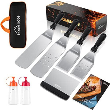  Griddle Accessories Kit, Exclusive Griddle Tools Spatulas Set For Blackstone - 8 Pcs Commercial Grade Flat Top Grill Accessories - Great For Outdoor BBQ, Teppanyaki And Camping