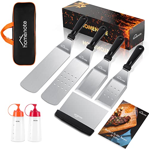 Griddle Accessories Kit, Exclusive Griddle Tools Spatulas Set For Blackstone - 8 Pcs Commercial Grade Flat Top Grill Accessories - Great For Outdoor BBQ, Teppanyaki And Camping