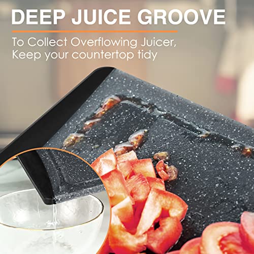  Xtra Large Cutting Boards, Plastic Cutting Boards For Kitchen (Set Of 3), Dark Grey