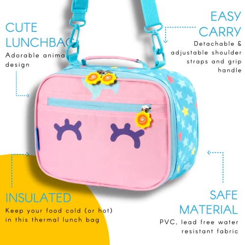  SIDE-KICK LUNCH BAG FOR SCHOOL OR TRAVEL (UNICORN)