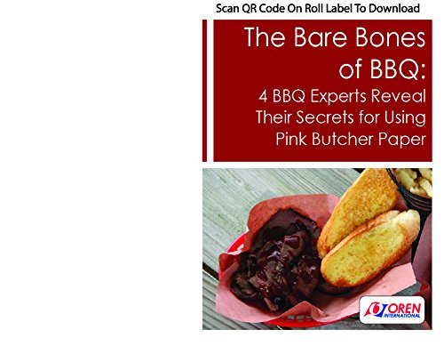  Smokin' Pink Kraft Butcher Paper Roll | 24" X 200' (400 Sq Ft) | Best Peach Wrapping Paper For Smoking Meat, Brisket, Crawfish Boil, Or Table Runner | Unbleached Unwaxed Uncoated | Made In USA