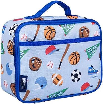  Kids Insulated Lunch Box Bag For Boys & Girls, Reusable Kids Lunch Box Is Perfect For Elementary, Ideal For Packing Hot Or Cold Snacks For School & Travel Bento Bags(Trains, Planes And Trucks)