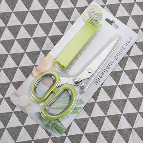  Kitchen Herb Scissors Kitchen Chopping Shear Mince & Snip Herbs Easy & Safe To Store Use With Basil Thyme Parsley & More Dishwasher Safe Baoludz