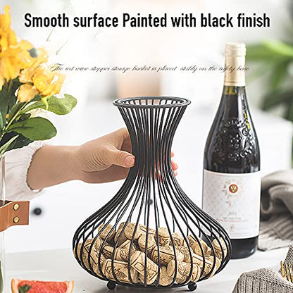  Wine Cork Holder,Cork Storage Display Wine Stopper Table Cork Container For Decoration(Matte Black)