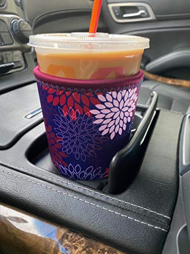  Neoprene Iced Coffee Sleeve - Large Midnight Mums
