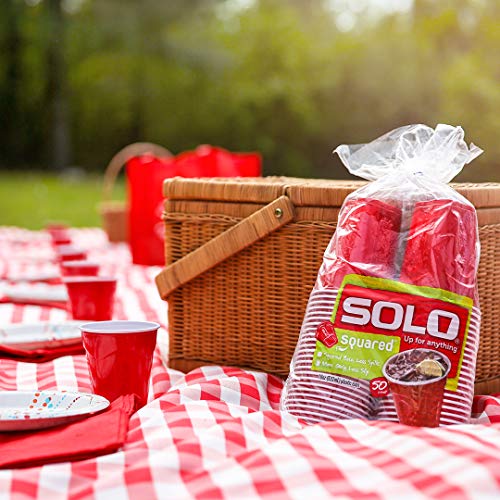 Solo Cup Company Red Squared Plastic Party, 18 Ounce, 200 Count