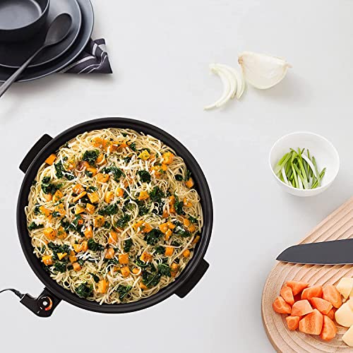  14-Inch Family Nonstick Electric Skillet - For Pizza, Burgers, Cookies, Fajitas, Breakfast & More (5Qt.)