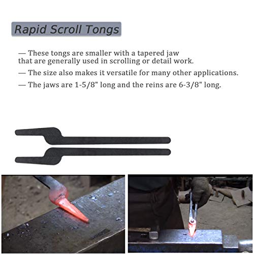  DIY Rapid Tongs Bundle Set - Blacksmith Five Types Of Tongs Bundle Set Comes With Rivet