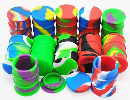  Pearwell 11ml Barrel Silicone Wax Concentrate Containers Non-stick Storage Jars Multi-use (25)