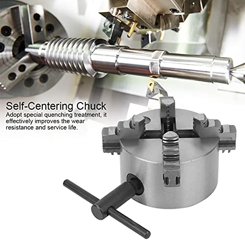  Lathe Chuck Scroll Lathe Chuck 4‑Jaw Self Centering Lathe Chuck Self‑Centering Chuck For Lathes Machine 100mm/3.9in Clamping Range