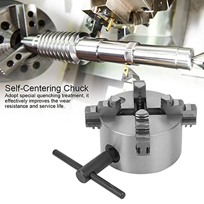  Lathe Chuck Scroll Lathe Chuck 4‑Jaw Self Centering Lathe Chuck Self‑Centering Chuck For Lathes Machine 100mm/3.9in Clamping Range