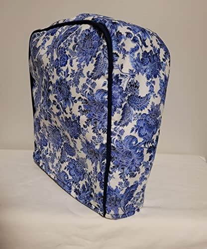  Cotton Cover Compatible With Keurig Coffee Brewing System (Little K, Blue Floral)