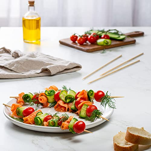  [100 Count] 12 Inch Bamboo Skewers For Shish Kabob, Grilling, Fruits, Appetizers, And Cocktails